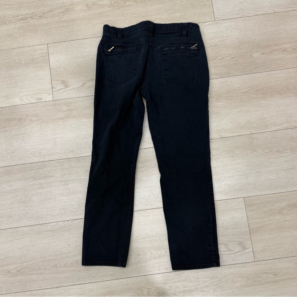 Talbots Dark Blue Straight Leg Jeans Size 6 Stretch Denim - Picture 4 of 5